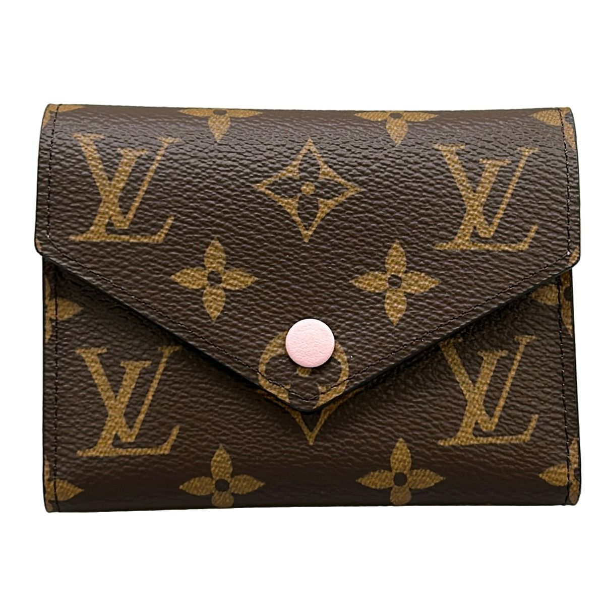 LOUIS VUITTON(ルイヴィトン) 3つ折り財布 モノグラム美品 ポルトフォイユヴィクトリーヌ M62360 ローズ・バレリーヌ