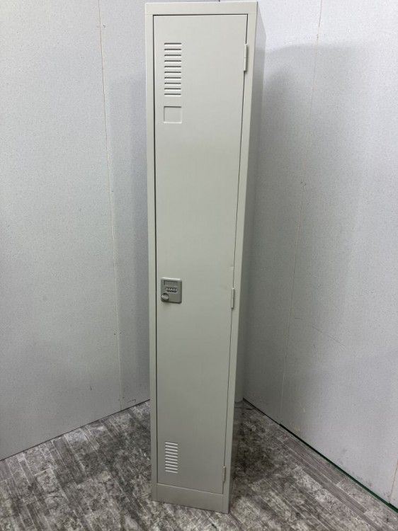 【アウトレット品/訳あり品】プラス ダイヤル式1人用ロッカー LK-12D グレー