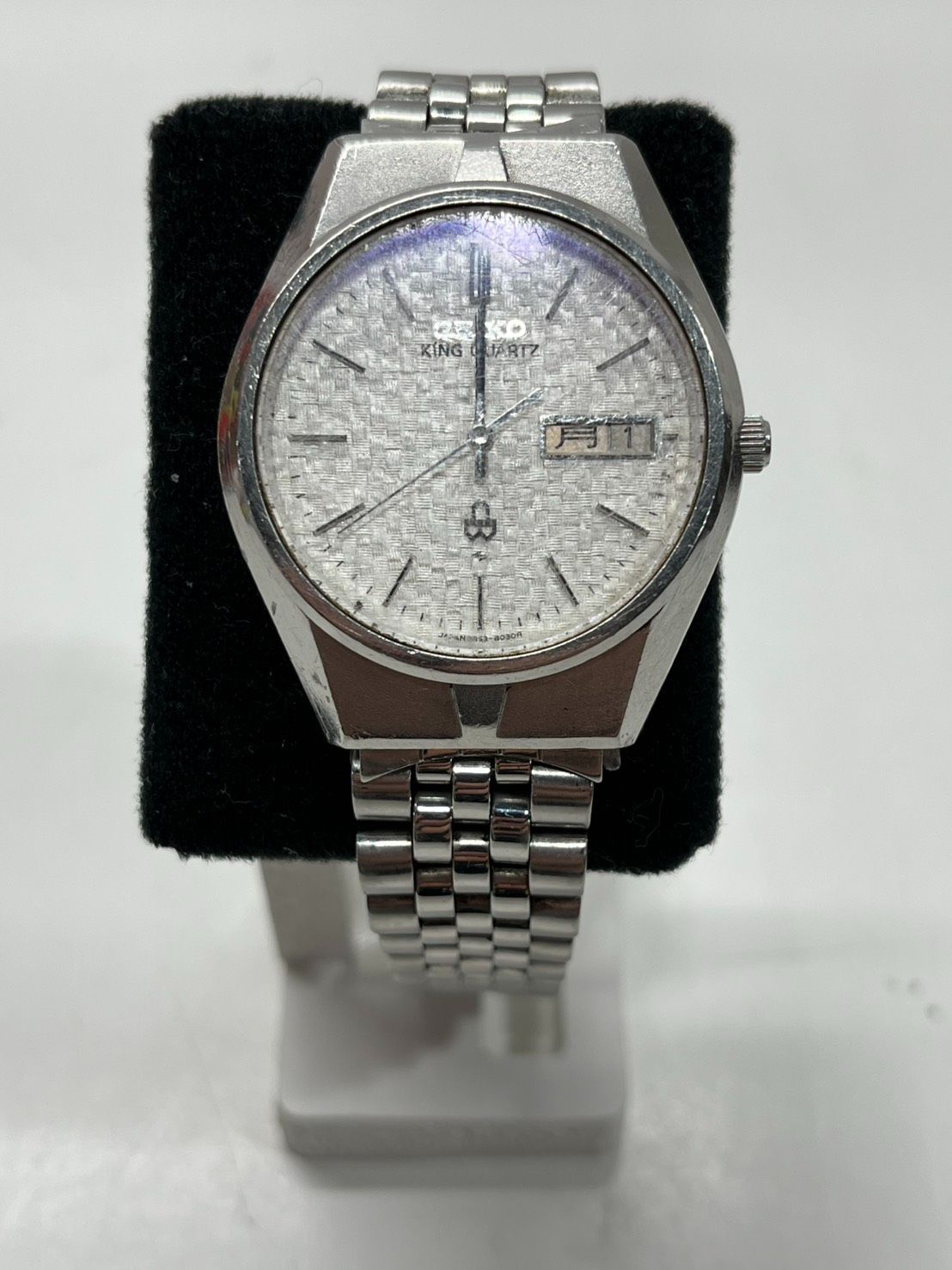 ○ ジャンク SEIKO セイコー 0853-8035 キングクオーツ デイデイト SS
