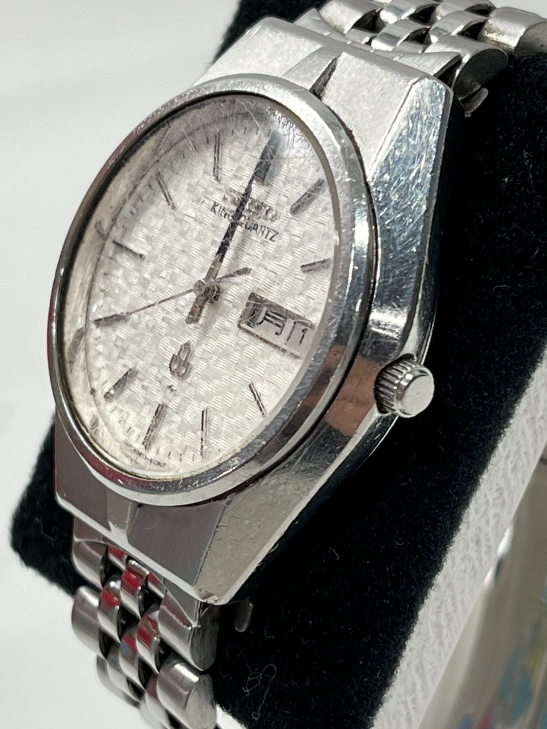 ○ ジャンク SEIKO セイコー 0853-8035 キングクオーツ デイデイト SS