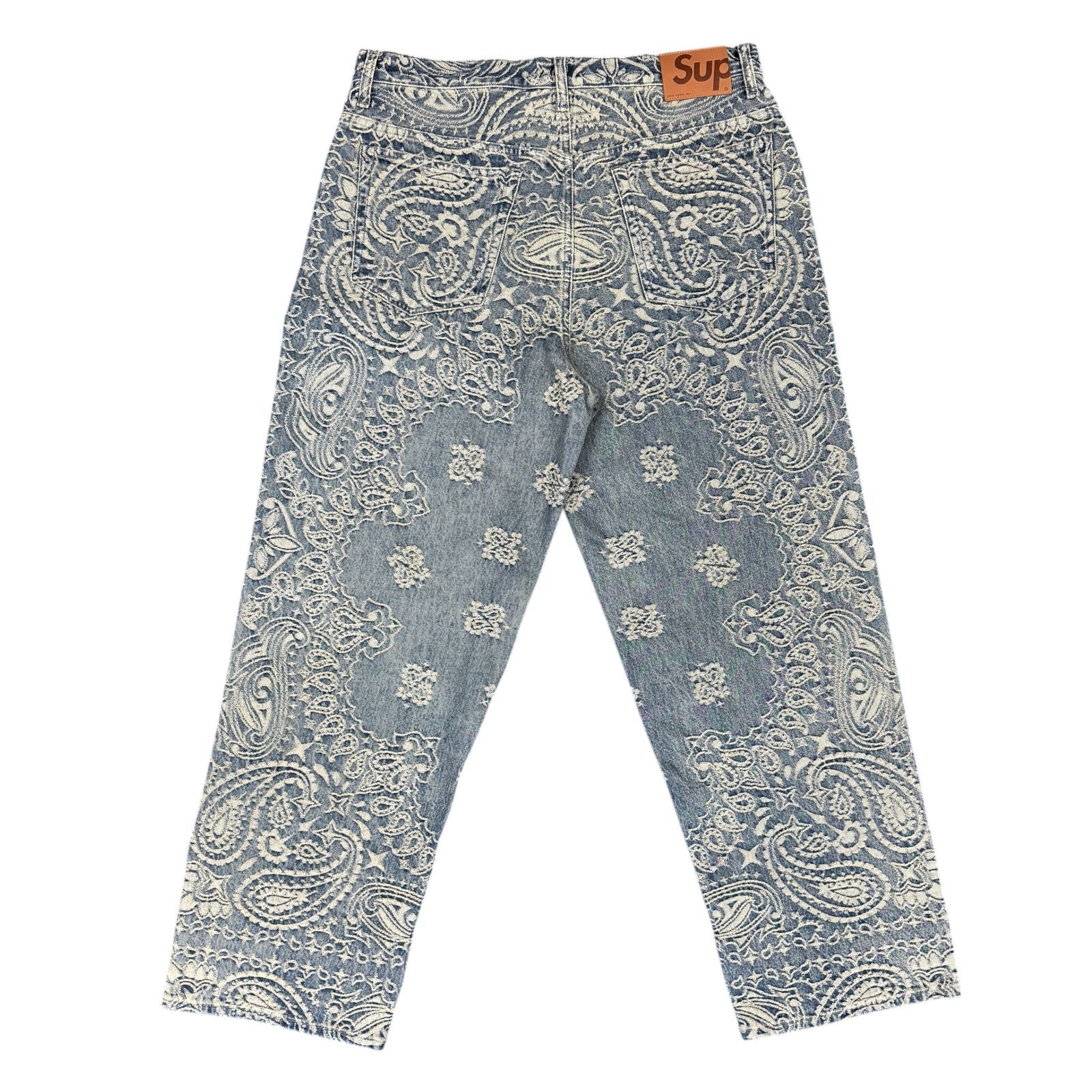 SUPREME】シュプリーム 25SS Bandana Jacquard Baggy Jean - メルカリ