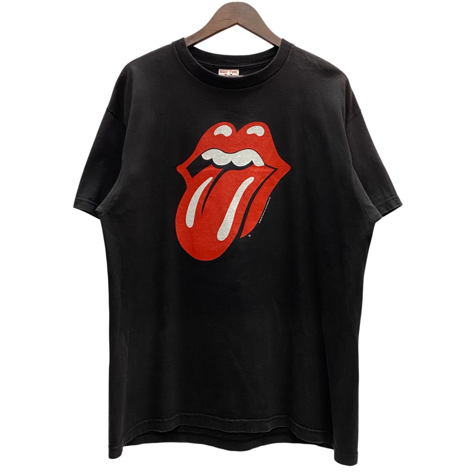 バンド band 90's The Rolling Stones Lips and Tongue Tシャツ ブラック XLサイズ 201MT-6008 VB