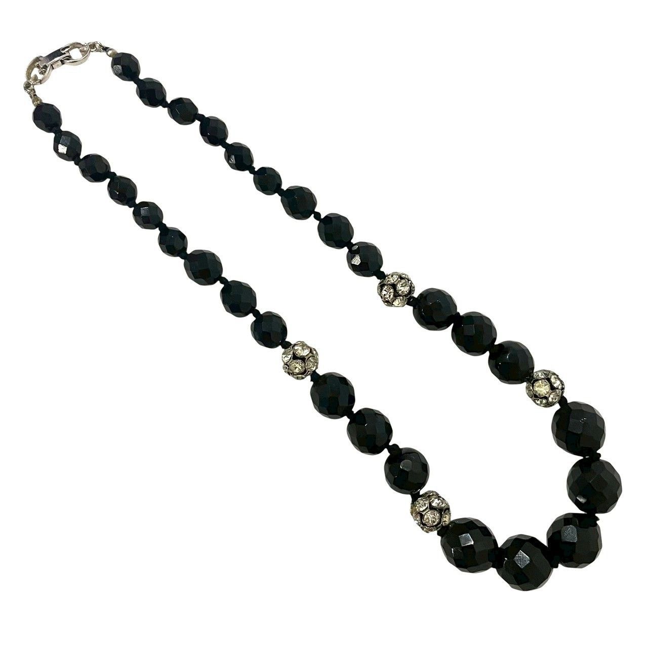 GIVENCHY ジバンシィ ネックレス  ストーン    ブラック レディース / 240001197670 正規】ジバンシィGIVENCHYブラックストーン＆ラインストーン