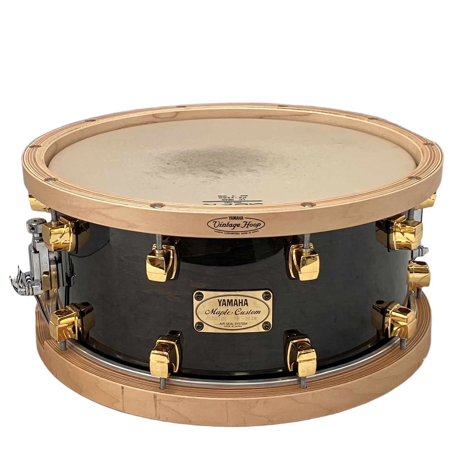 YAMAHA Maple Custom 14インチ vintage hoop 付きスネアドラム 中古 H11270655