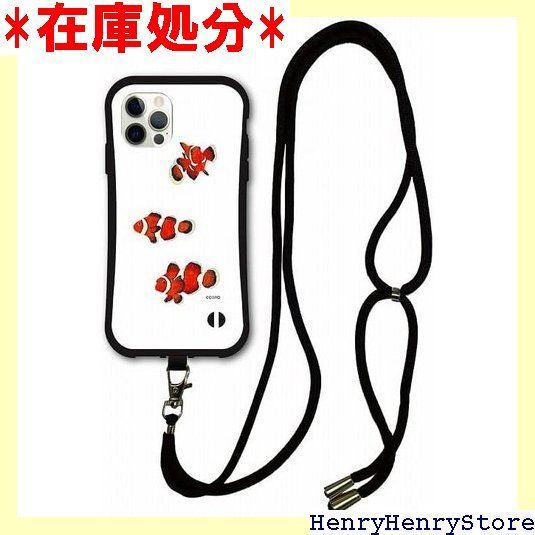 スマホショルダー付 iPhone16互換品 ケーススマホケース i-coronケース 耐衝撃タイプ アニマル柄 O デザイン アイフォン16互換品ケース スマホカバー カクレクマノミ 魚 サカナ クマノミ 2309