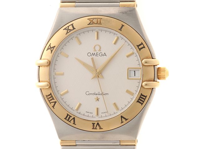 OMEGA オメガ ウォッチ コンステレーション 時計 1312.30 腕時計 イエローゴールド/ステンレススチール シルバー/ゴールド クオーツ シルバー文字盤 メンズ【中古】【【207】】