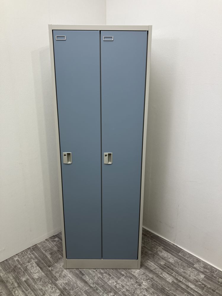 【中古品】オカムラ 2人用ロッカー 4572FZ Z492 ブルー