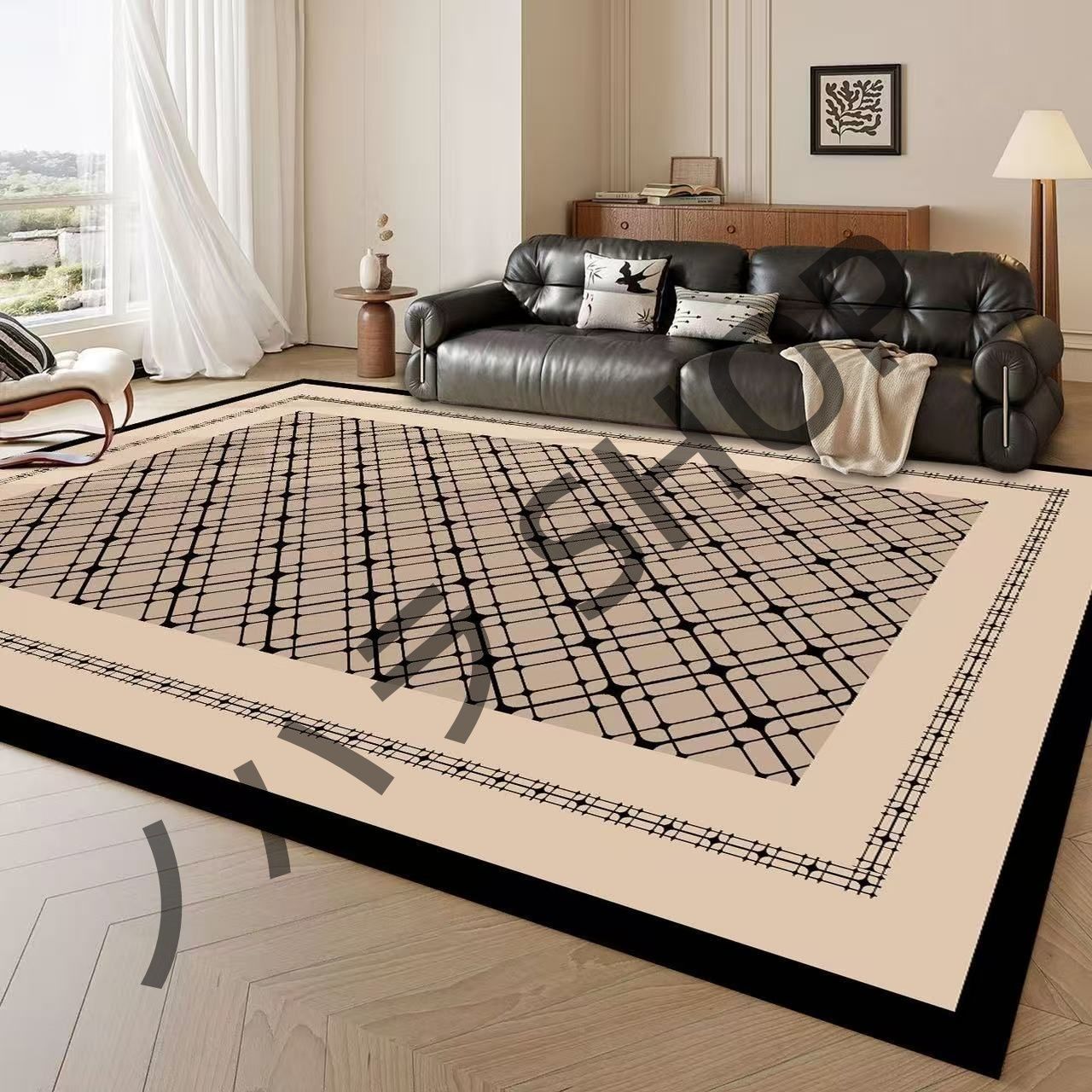 200*300cm/カーペット 滑り止め付き ラグマット ベッドルーム リビングルーム 寝室の部屋 /多機能使用 マット カーペット #A061