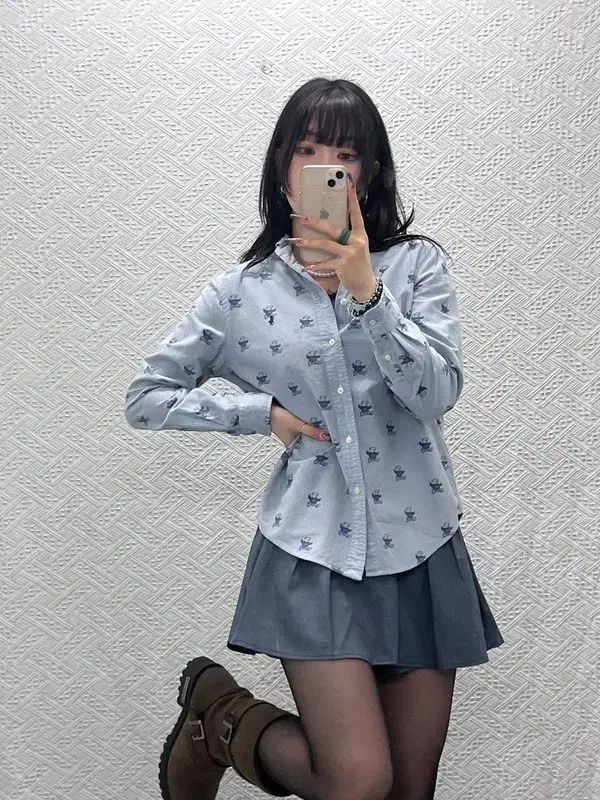 ポロ ラルフローレン ヴィンテージ カントリー キッチ テディベア シャツ 95 C11692