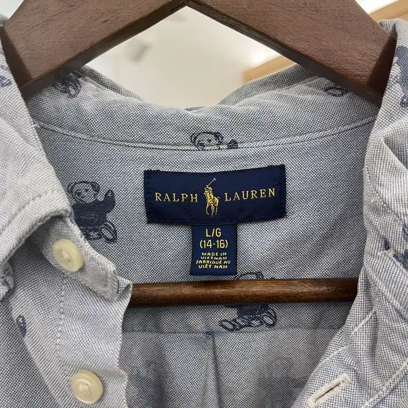 ポロ ラルフローレン ヴィンテージ カントリー キッチ テディベア シャツ 95 C11692