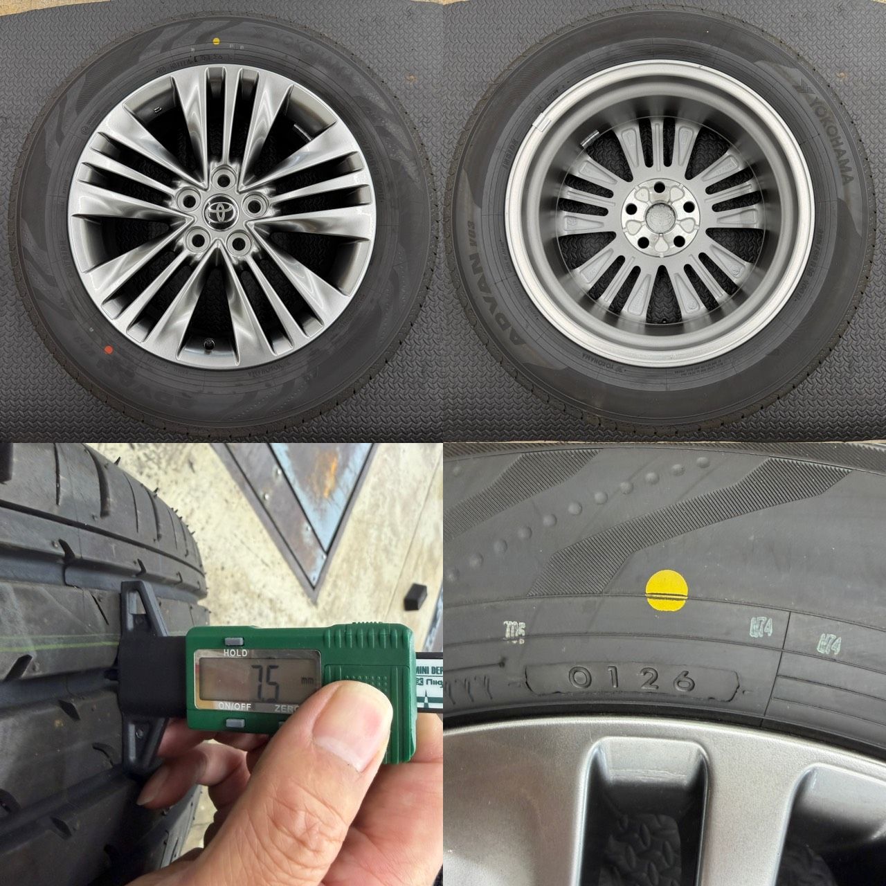 新車外し】40系 アルファードHV Z 純正18インチタイヤホイール4本 