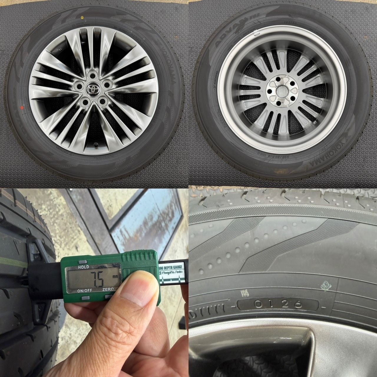新車外し】40系 アルファードHV Z 純正18インチタイヤホイール4本