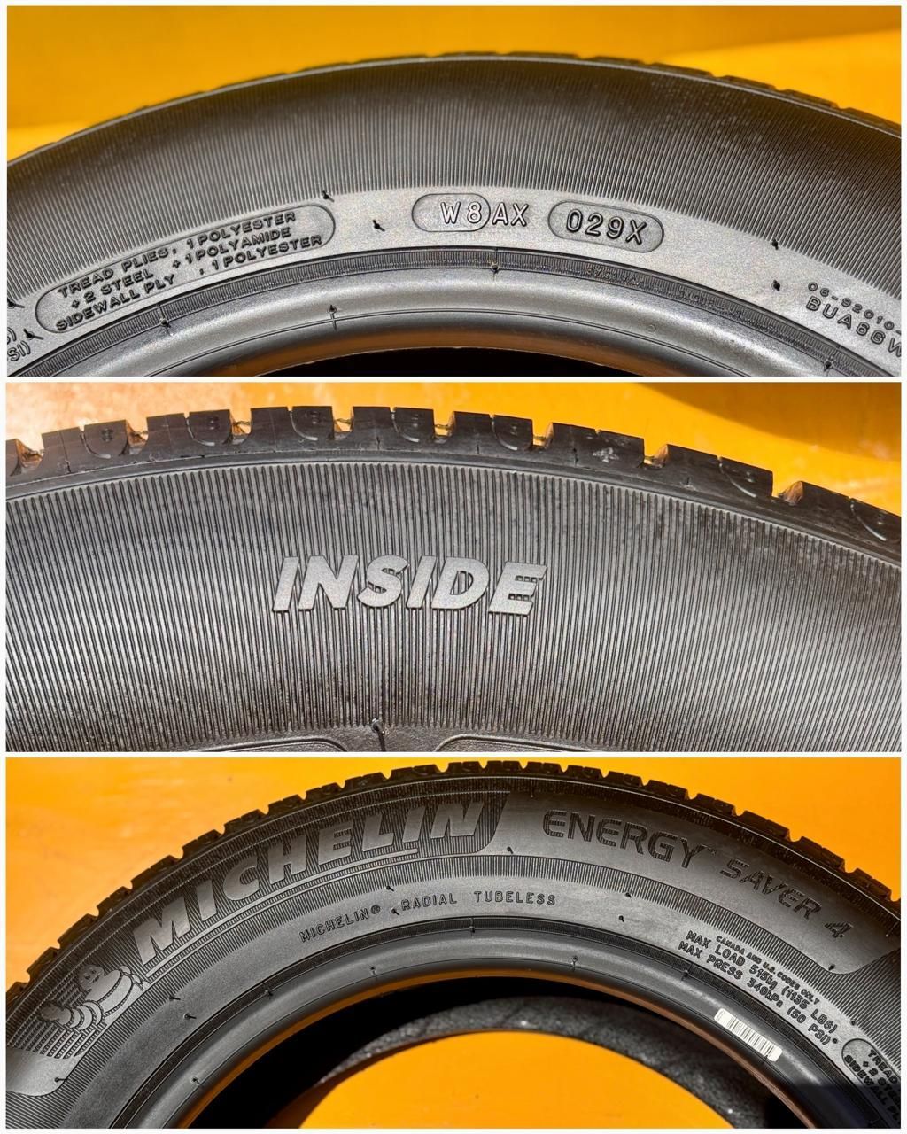 AT-471] 4本 ★2022★ ミシュラン タイヤ MICHELIN TYRE W8AX 165/70R14 85T ENERGY SAVER 溝 6.33/6.23/6.31/6.35mｍ タイ製