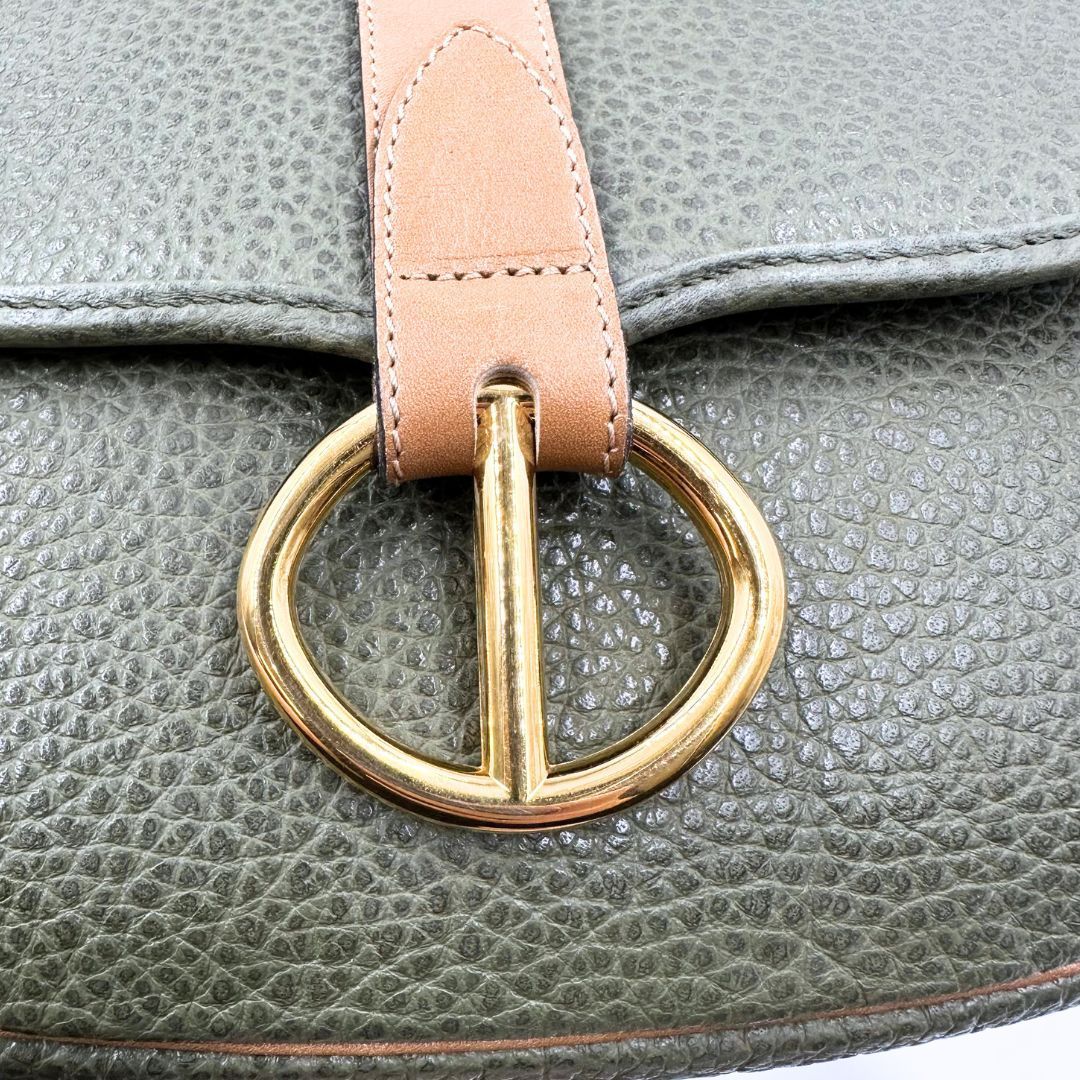 Christian Dior　ショルダーバッグ　CD金具　バイカラー　レザー 美品】Dior CD金具 レザー ショルダーバッグ - メルカリ