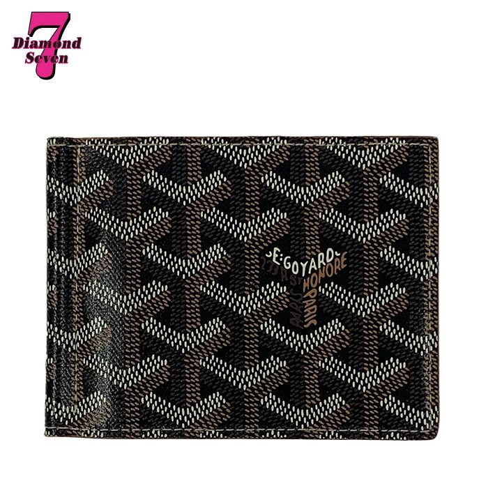 【中古】GOYARD ゴヤール STTHOMPMLTY01CL01P マネークリップ カードケース ブラック 黒 ブラウン 茶 ミニ財布 コンパクト