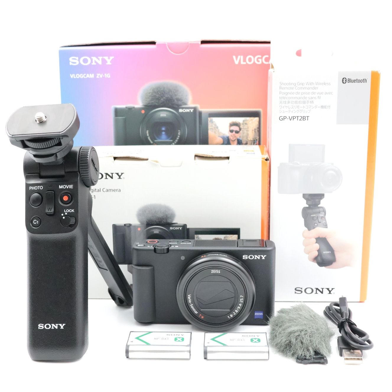 ■新品同様■ SONY VLOGCAM ZV-1G シューティンググリップキット ブラック コンパクトデジタルカメラ VLOGCAM Vlog用カメラ ソニー