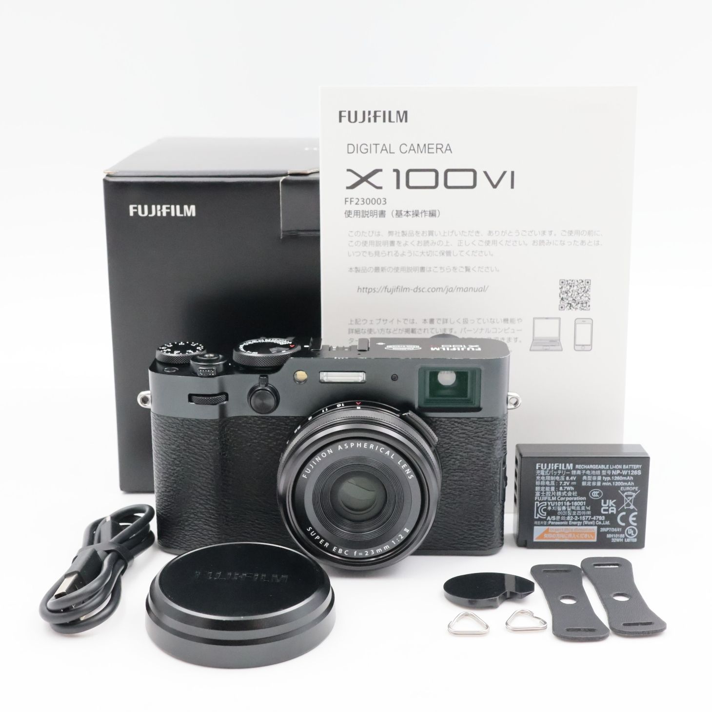FUJIFILM X100VI ブラック シャッター回数少 元箱あり □シャッター数3700枚！極上品□ FUJIFILM X100Ⅵ ブラック デジタル