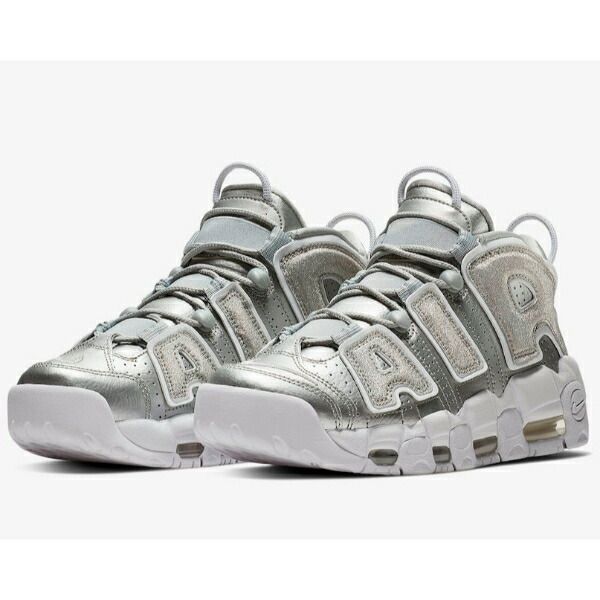 27.0cm ナイキ NIKE AIR MORE UPTEMPO Loud and Clear （Metallic Silver/White） モアテン スニーカー 917593-003