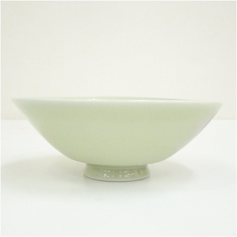 京焼 長谷川白峰造 黄磁釉彩茶碗（共箱） 茶道 抹茶 おしゃれ 抹茶茶碗