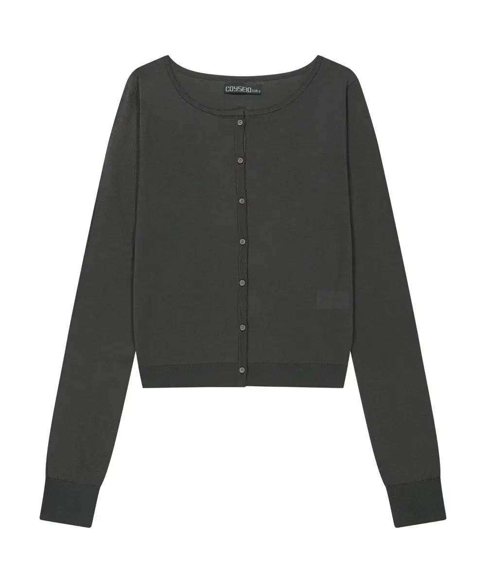 ISSEY MIYAKE イッセイミヤケ 038 COLOR LLUD(ロドゥ) ボタン カーディガン チャコール M サイズ