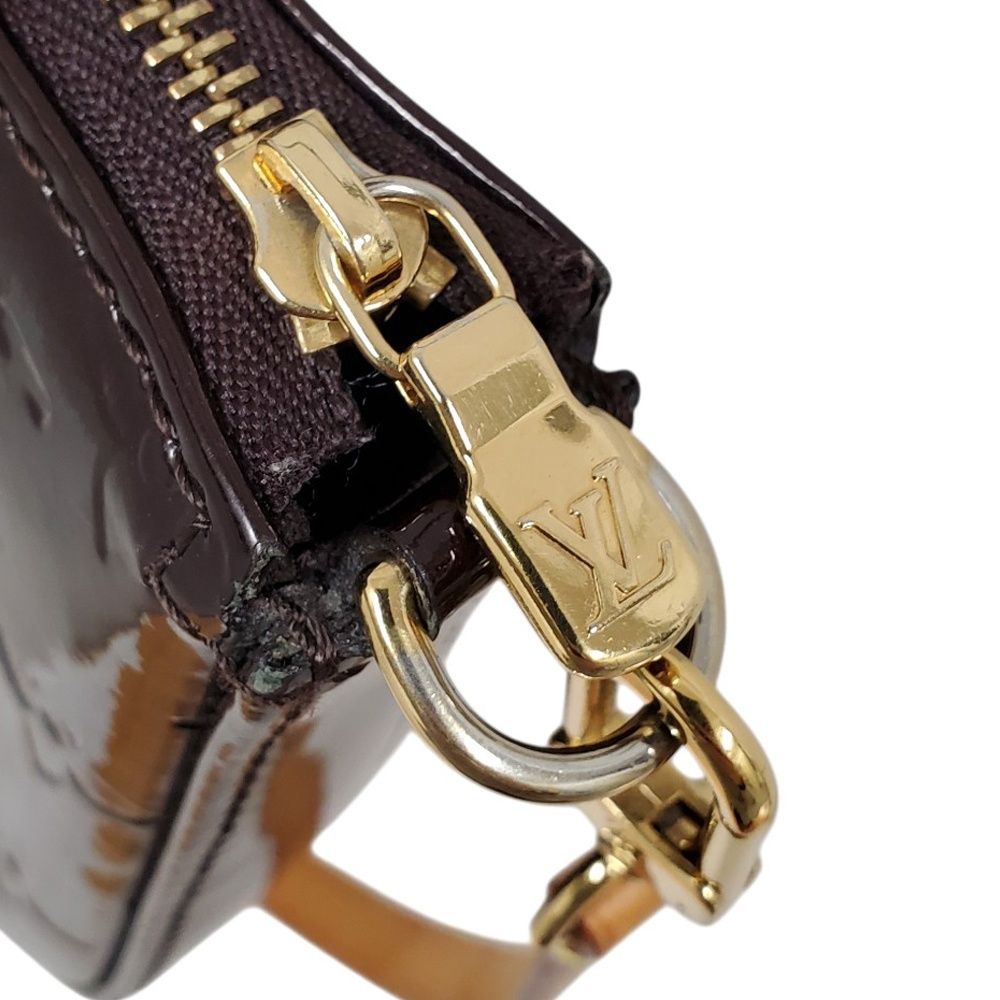 中古】ルイヴィトン LOUIS VUITTON ヴェルニ アマラント ポシェット 
