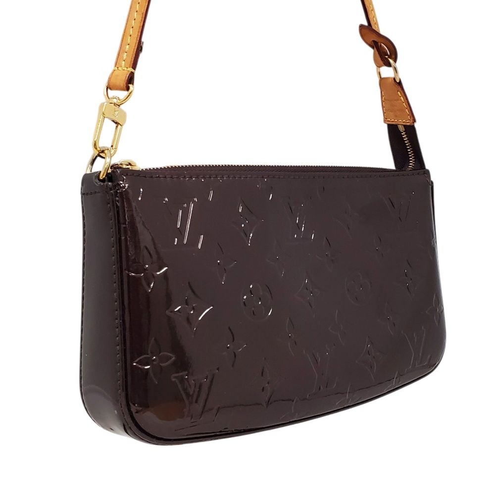 中古】ルイヴィトン LOUIS VUITTON ヴェルニ アマラント ポシェット 