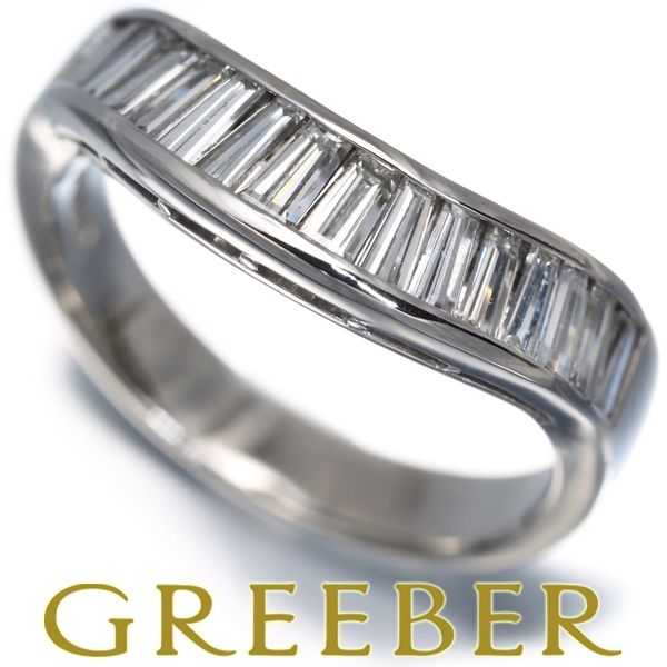 ダイヤ ダイヤモンド 1.04ct テーパーカット リング Pt900 #193301
