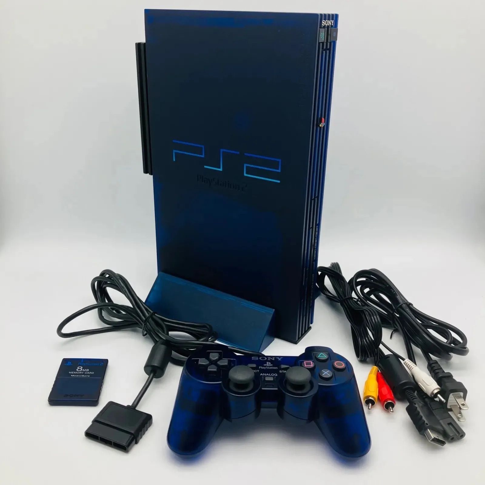 中古 ゲーム機本体 PS2 プレイステーション2 ミッドナイトブルー SCPH