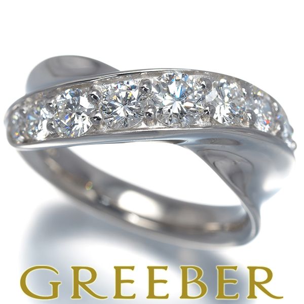 モニッケンダム リング ダイヤ ダイヤモンド 1.10ct 9P クロスライン 11.5号 Pt900 #194007