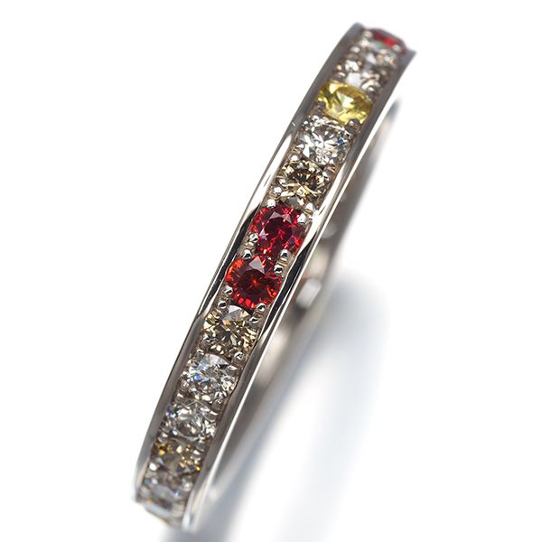 カシケイ リング サファイア 0.30ct ダイヤ ダイヤモンド ファイブ 