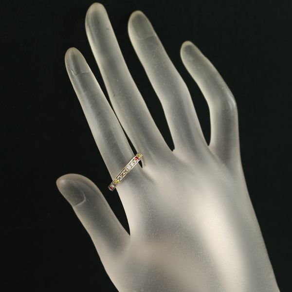 カシケイ リング サファイア 0.30ct ダイヤ ダイヤモンド ファイブ