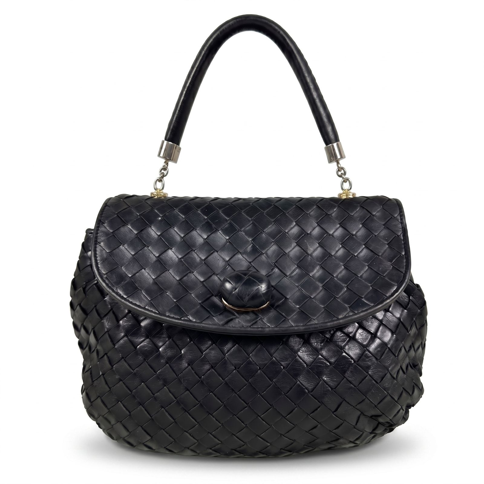 ボッテガ・ヴェネタ BOTEGA VENETA ハンドバッグ イントレチャート フラップ