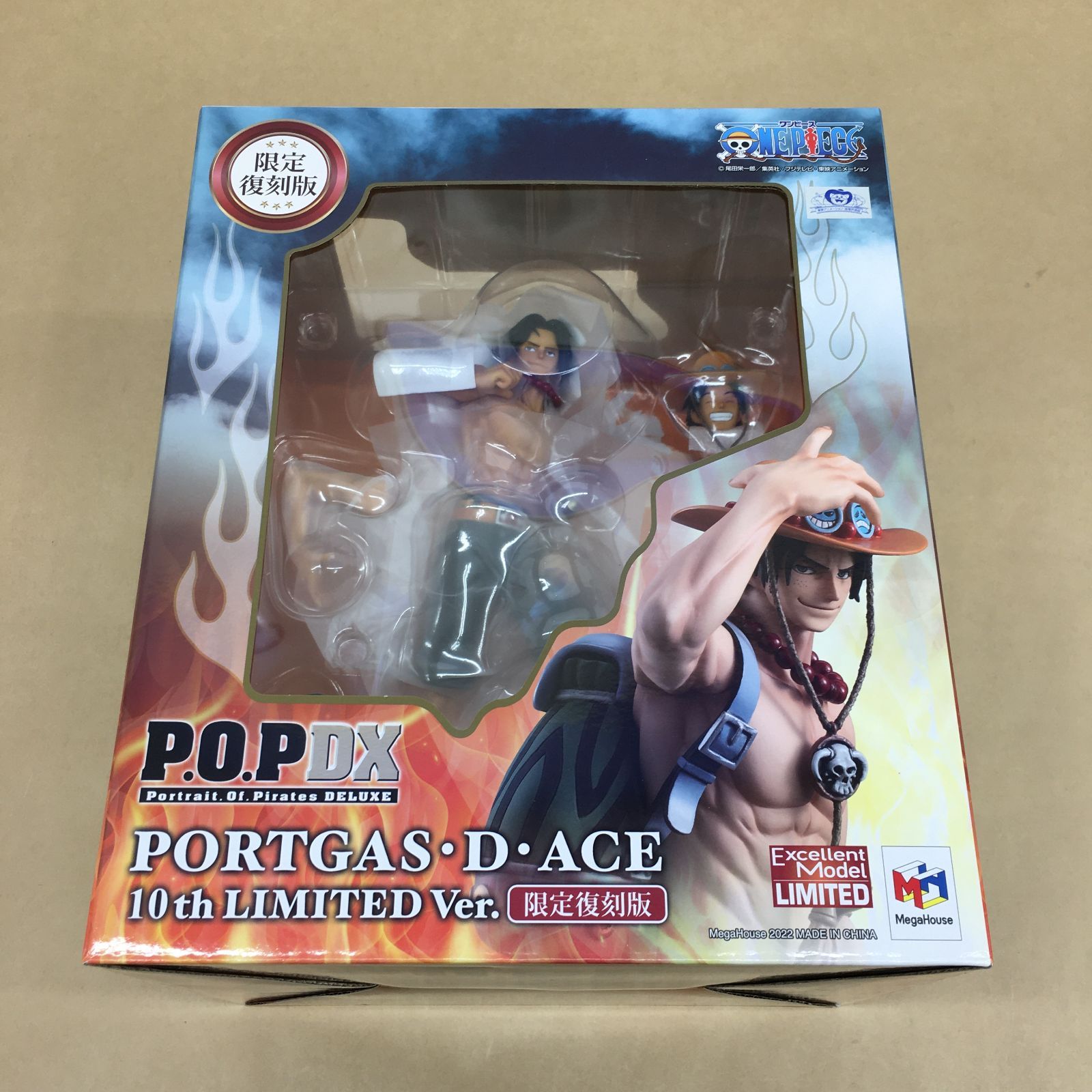 未開封 P.O.P ワンピース NEO-DX ポートガス・D・エース 10th LIMITED Ver. フィギュア【WS1753-003】
