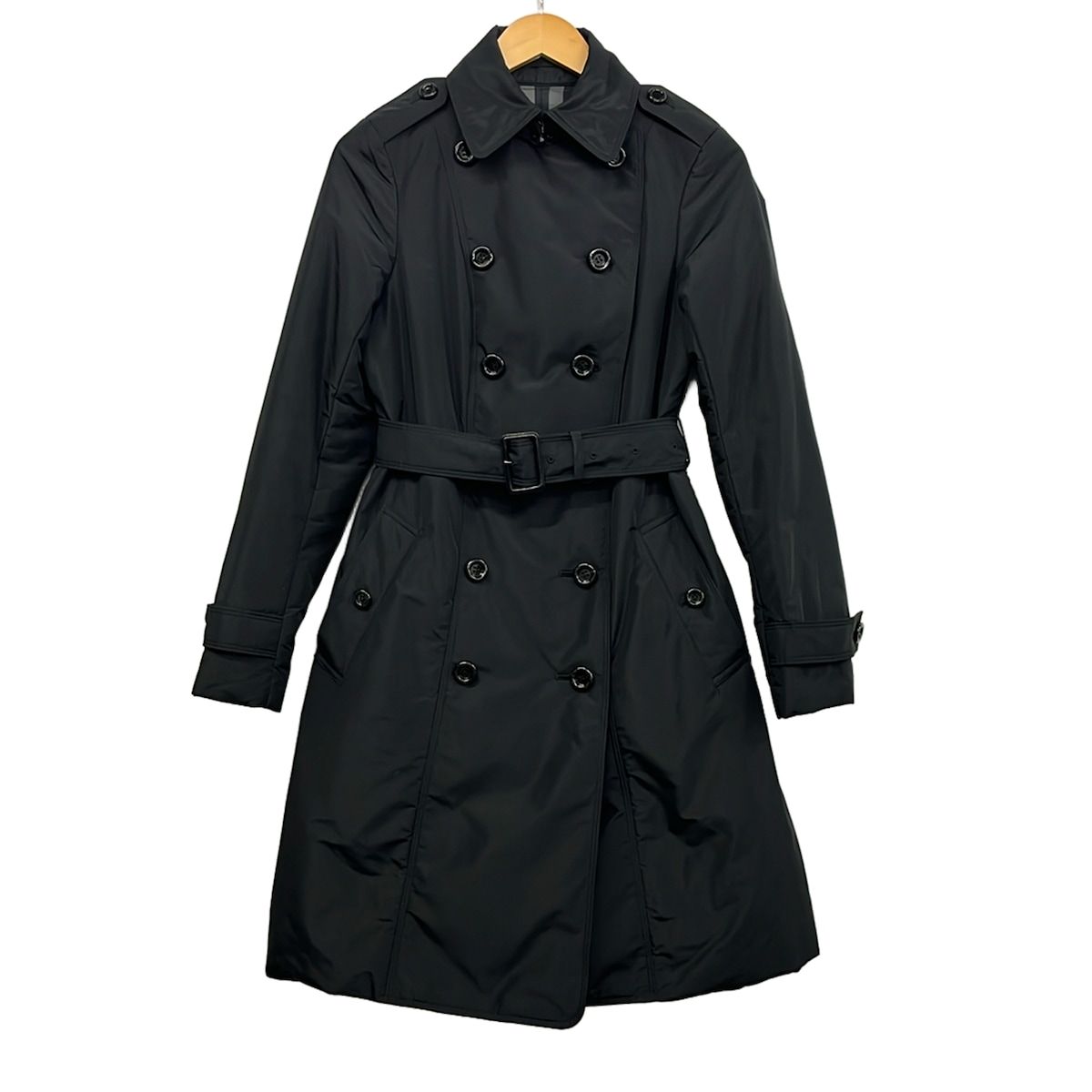 バーバリー コート 黒 冬 Burberry Blue Label バーバリーブルー 