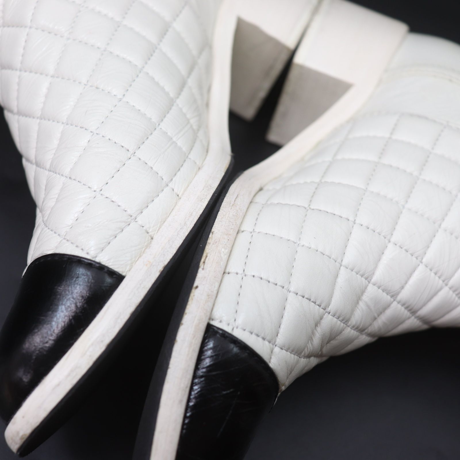 ITDZXMPRBXKW CHANEL シャネル マトラッセ ココマーク ブーツ ショート