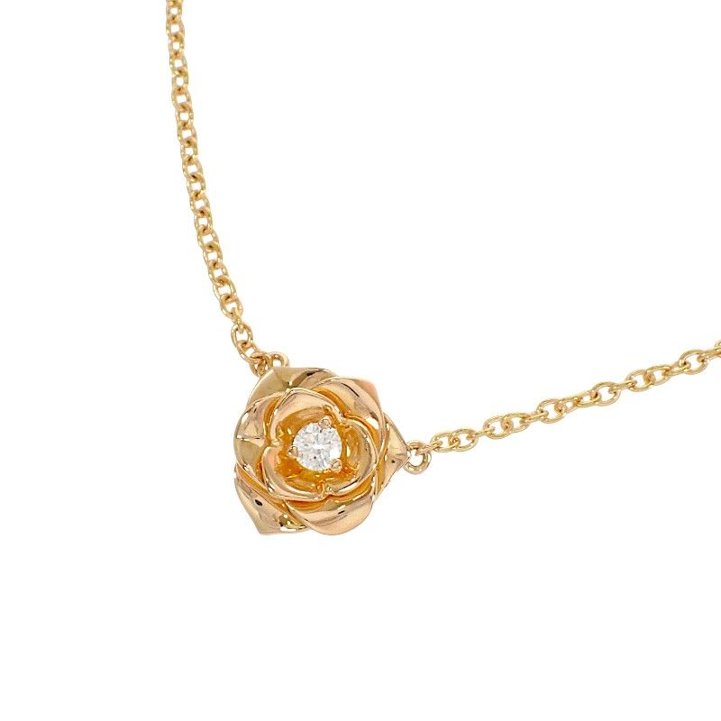 ピアジェ PIAGET ローズ ペンダント G33U0081 ネックレス 美品 18金 K18ピンクゴールド ダイヤモンド レディース【中古】【Aランク】 121,400円