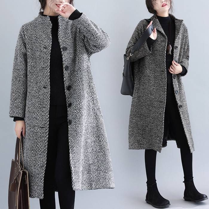 ロングコート レディース コート ジャケット アウター ロング丈 オシャレ ゆったり シンプル カジュアル オフィス 通勤 通学 秋冬物 冬物 冬服 chaoli#xnmsr