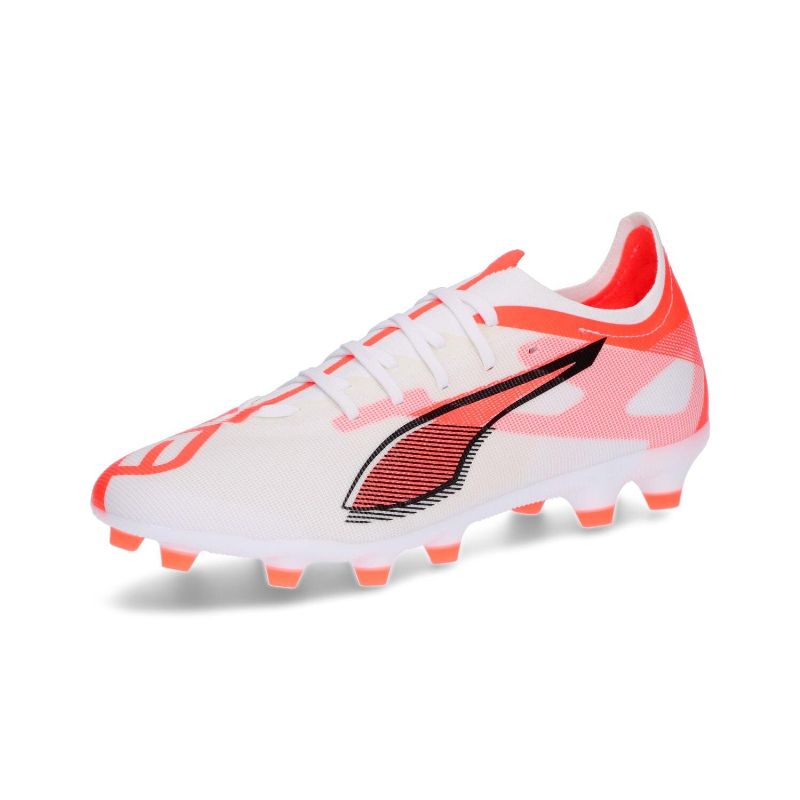 プーマ（PUMA） サッカースパイクシューズ ウルトラ 5 マッチ HG/AG プーマ ホワイト/プーマ ブラック/グローイング レッド 108345-01