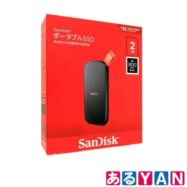 (外箱傷み / 開封) (未使用)サンディスク ポータブルSSDSDSSDE30-2T00-J27 2TB SanDisk 2510000005196