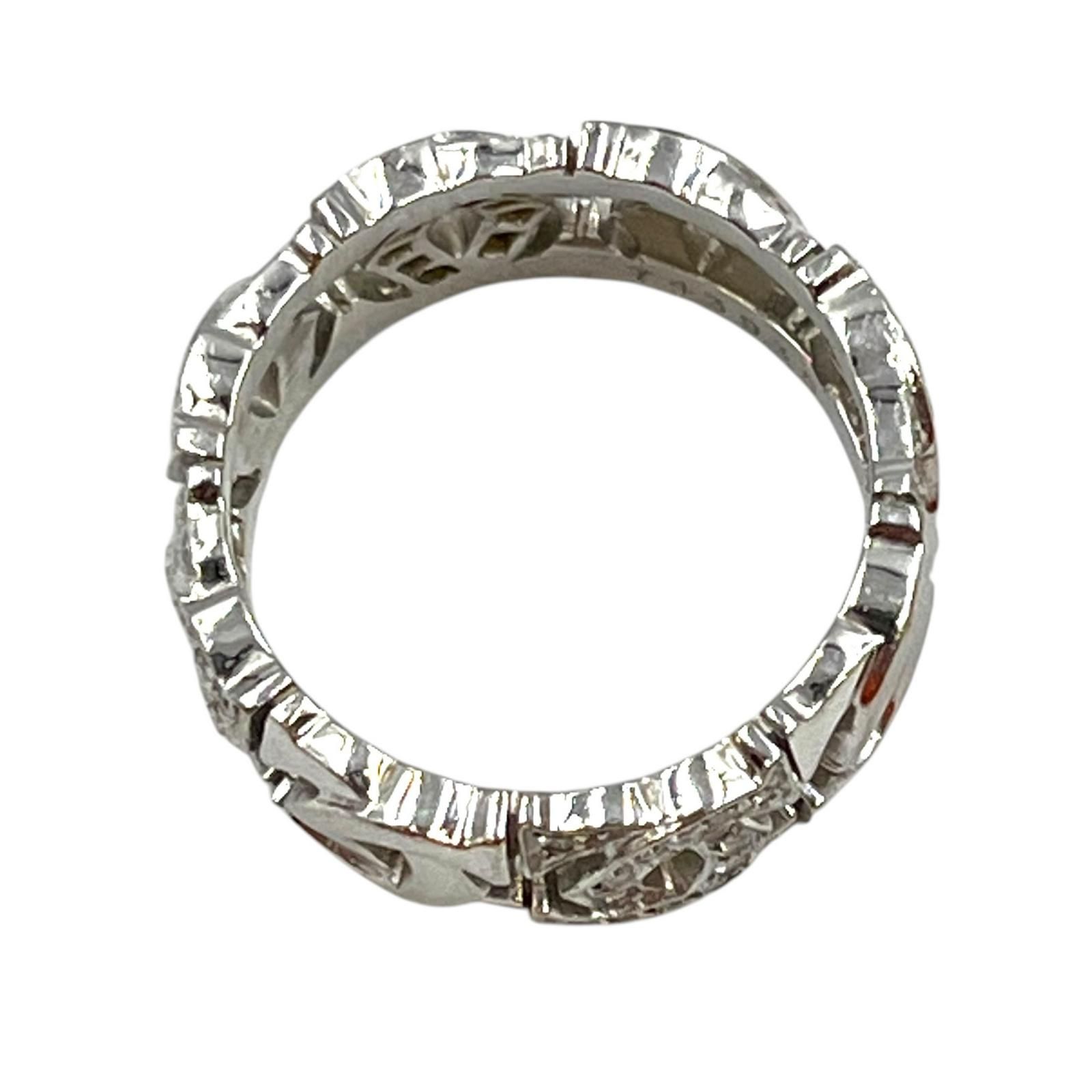 カルティエ CARTIER リング・指輪 アントルラセ K18ホワイトゴールド