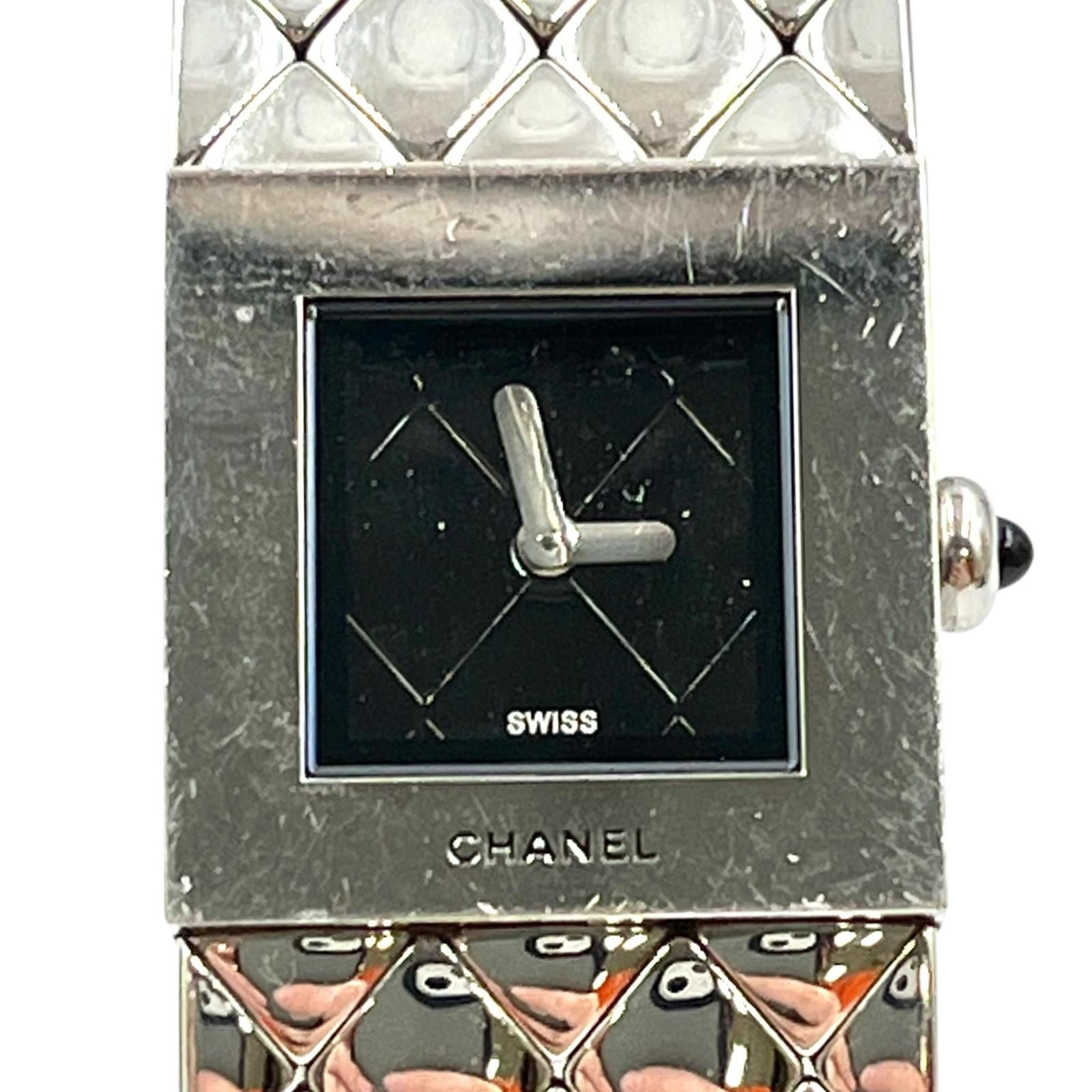 シャネル CHANEL 腕時計 マトラッセ クオーツ H0009 ステンレス 