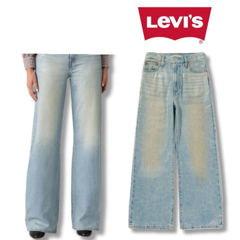 リーバイス Levi’s RIBCAGE WIDE LEG ジーンズ デニム パンツ ライト インディゴ LIGHT INDIGO レディース a60810069