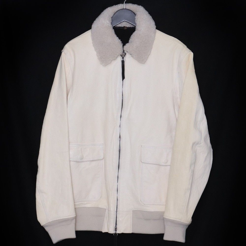 YOHJI YAMAMOTO × ISAMU KATAYAMA BACKLASH G-1 フライトジャケット サイズ3 ホワイト HR-Y92-711