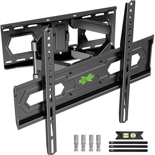 USX MOUNT 壁掛けテレビ 金具 32-70インチ対応 耐荷重50kg フルモーション式 中大型 テレビ壁掛け金具 tv壁掛け金具 アーム & かべかけ金 具 移動式 LCD LED 液晶 前後 上下向き角度調整可能 VESA最大 40 4bb23842