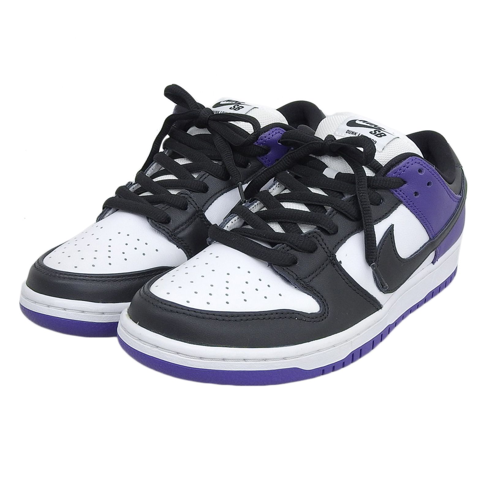 未使用品▲NIKE ナイキ BQ6817-500 SB DUNK LOW PRO ダンク ロー レザー ローカットスニーカー パープル 28cm メンズ 箱付き