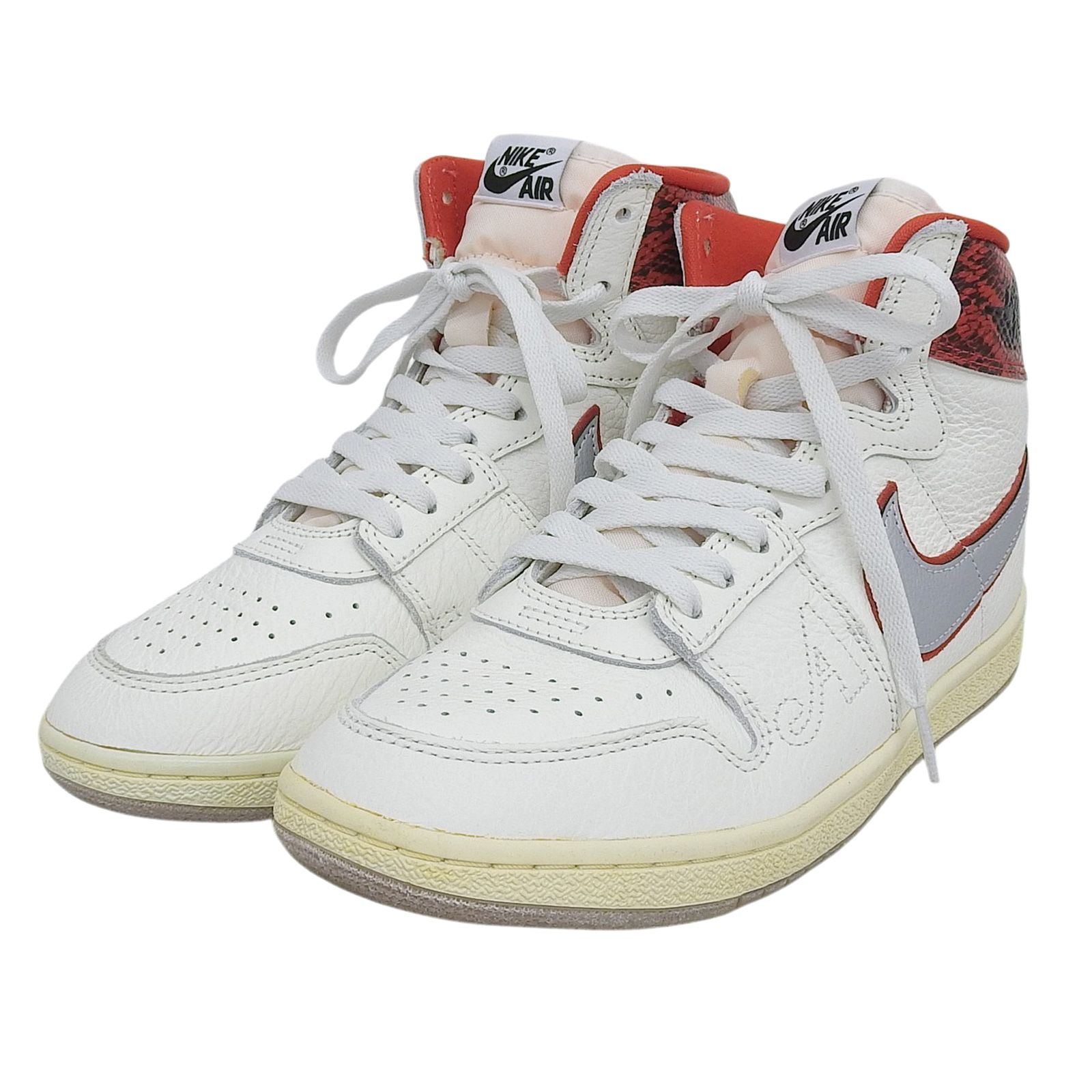 未使用品▲NIKE ナイキ AWAKE NY アウェイク ニューヨーク AIR SHIP PE SP FN8675-100 スネークスキン ハイカットスニーカー ホワイト 27cm メンズ