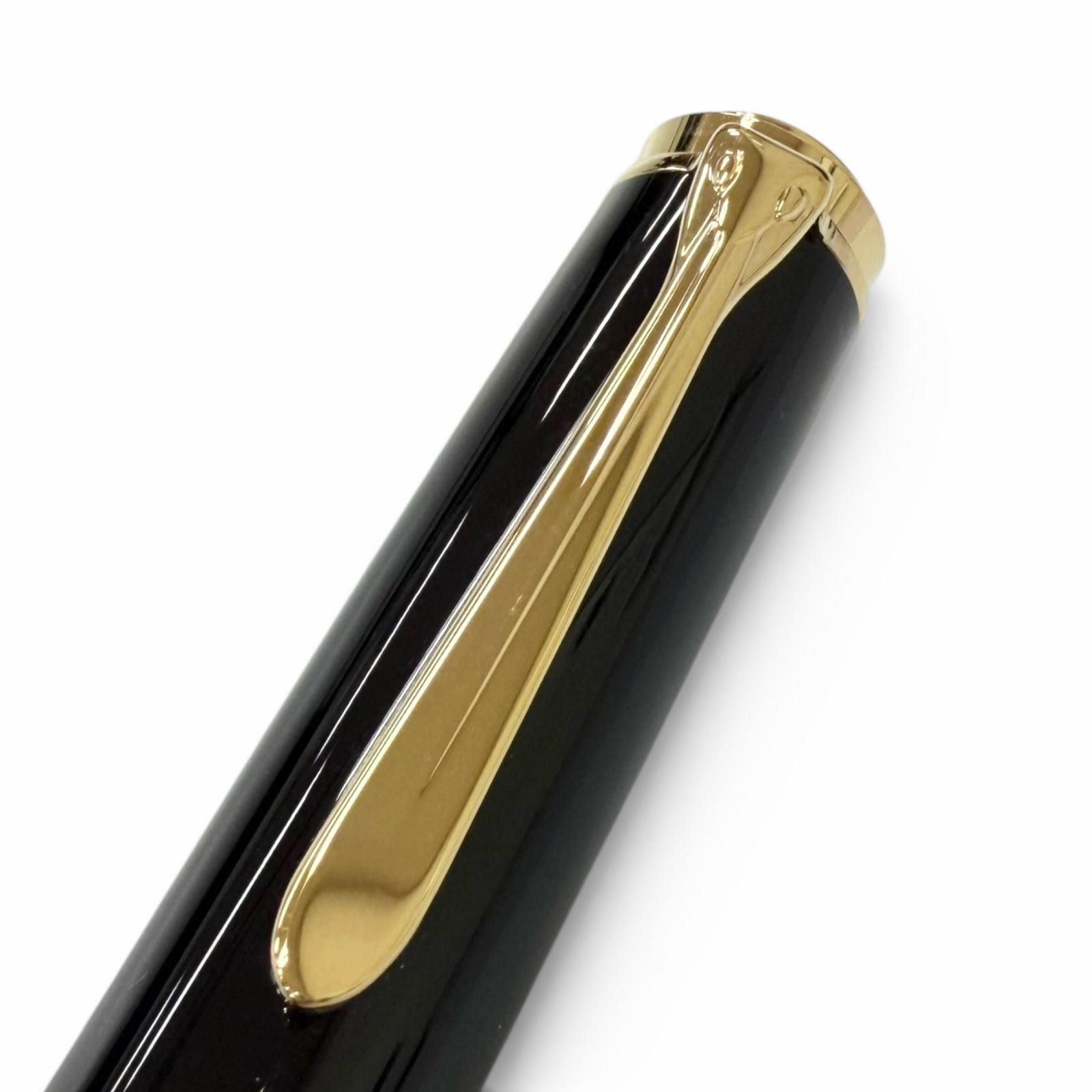 極美品●PERIKAN ペリカン M1000 スーベレーン ペン先18K(18C-750F) Mニブ ロゴ刻印入り ストライプ柄 万年筆 ブルー メンズ 極美品□PERIKAN ペリカン M1000 スーベレーン ペン先18K Fニブ