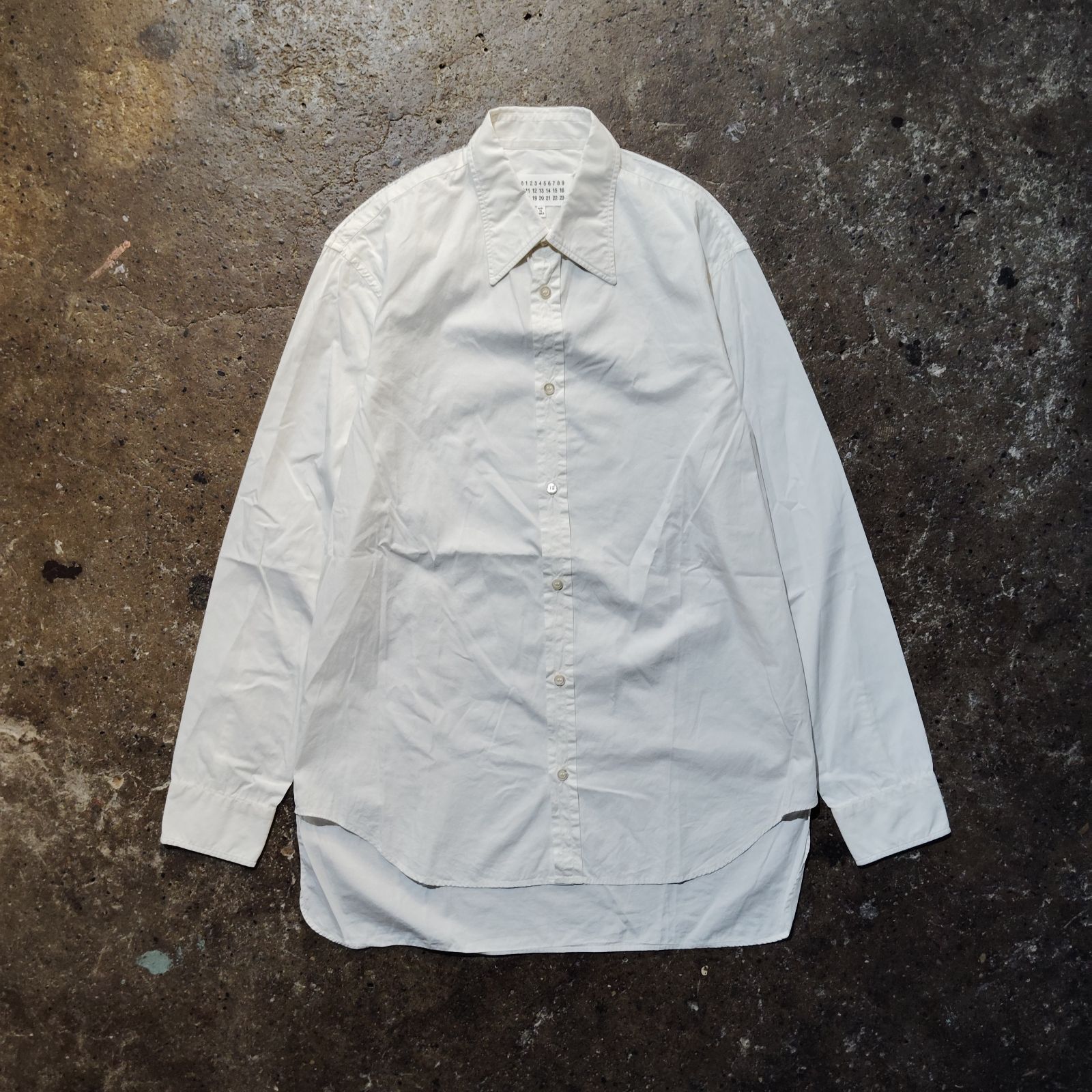 Maison Margiela ⑩ 18ss 再構築裁ち切りシャツ 40 メゾンマルジェラ