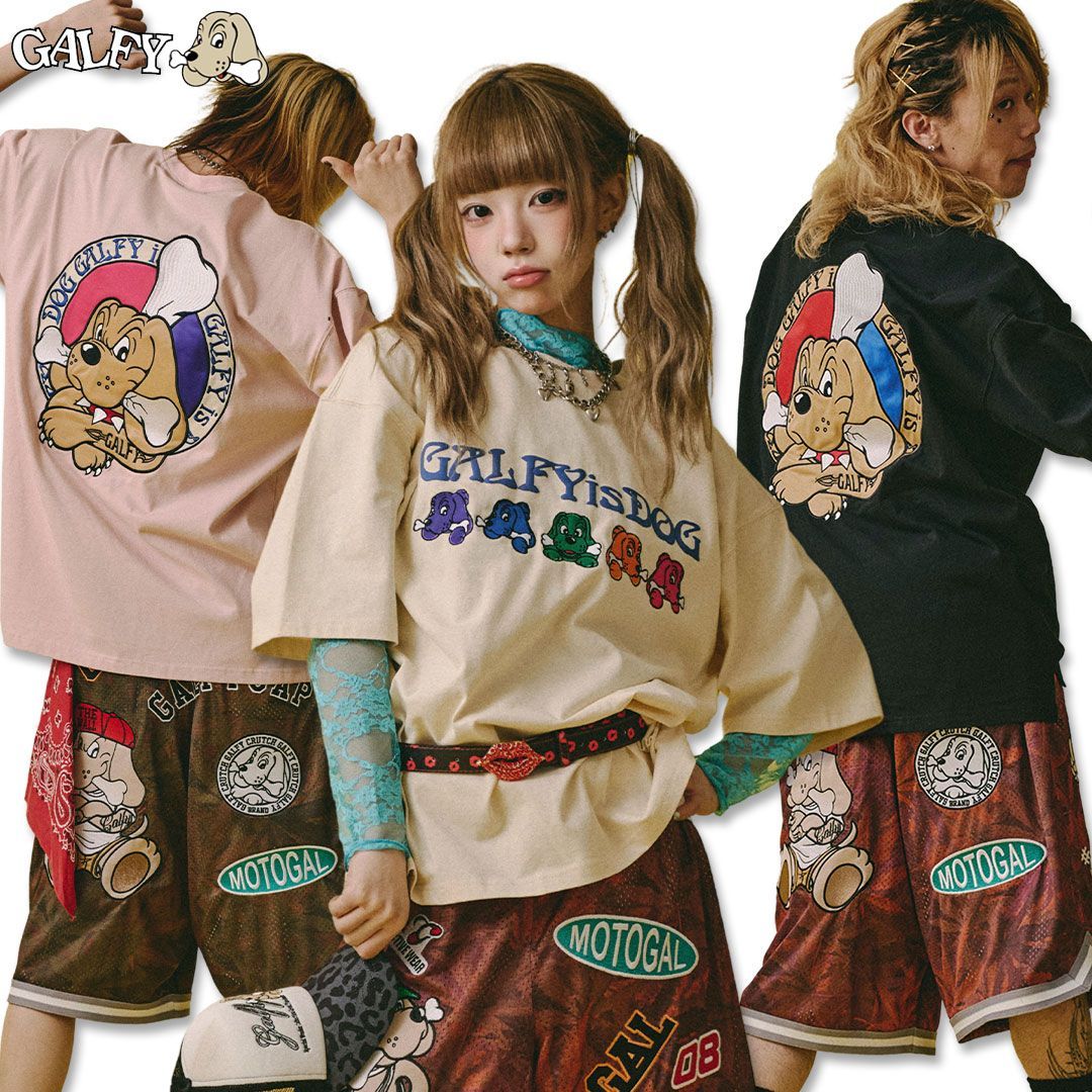 ガルフィー GALFY 復刻GALFY is DOG Tee 半袖 Tシャツ 162079 メンズ レディース ギャル 26SS