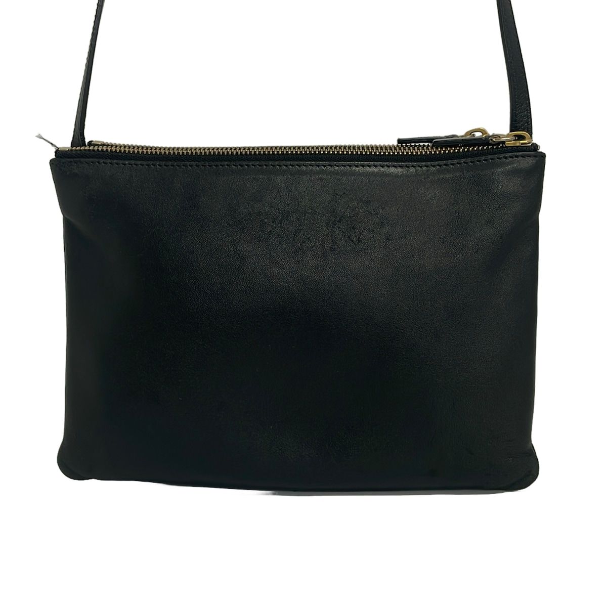 CELINE セリーヌ　ショルダーバッグ　トートバッグ　トリオ　ラージ　黒 CELINE(セリーヌ) ショルダーバッグ トリオラージ 黒 レザー - メルカリ